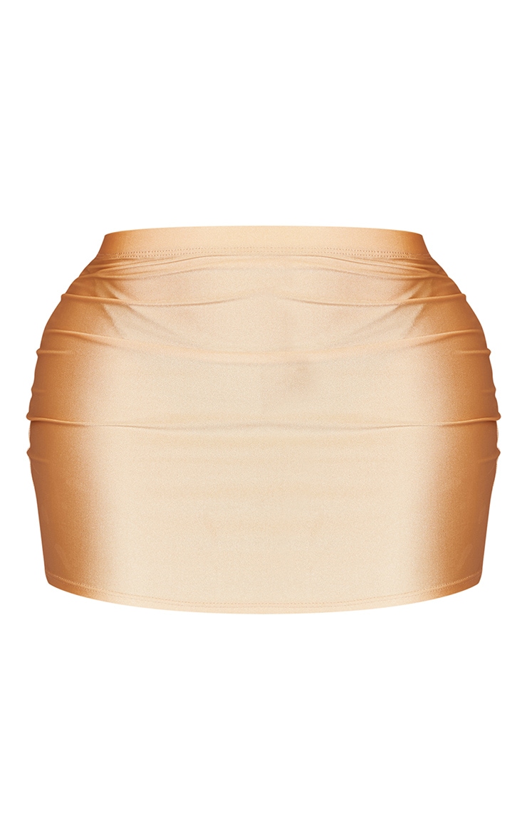 Shape Camel Disco Sculpt Micro Mini Skirt image 6