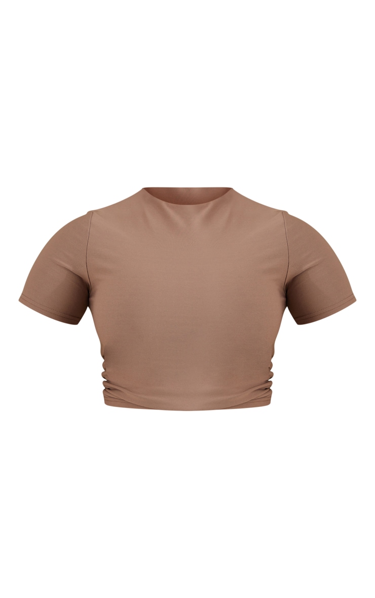 Shape Taupe Slinky Short Sleeve Top image 5