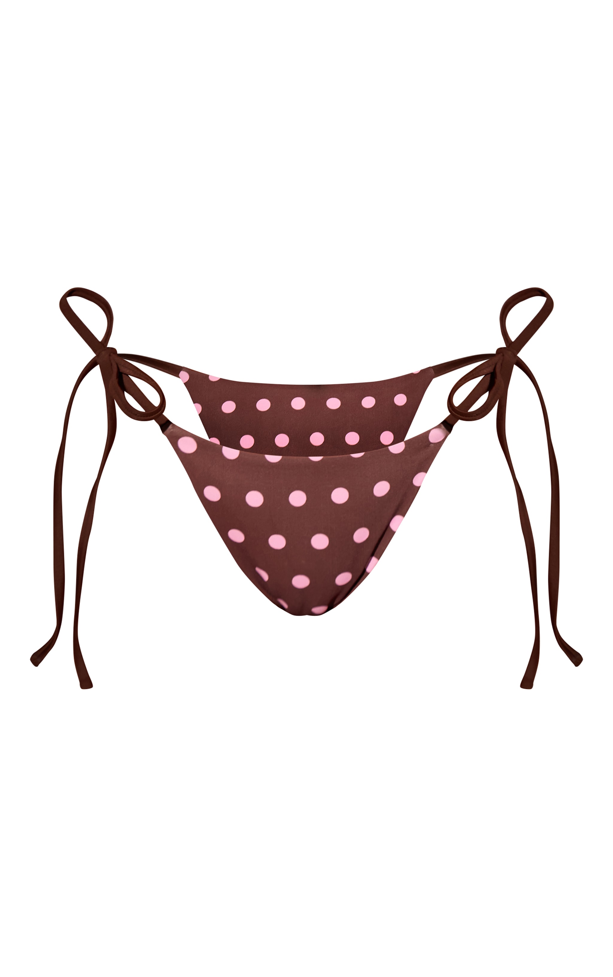 Espresso Polka Dot Tie Side Bikini Bottom image 5