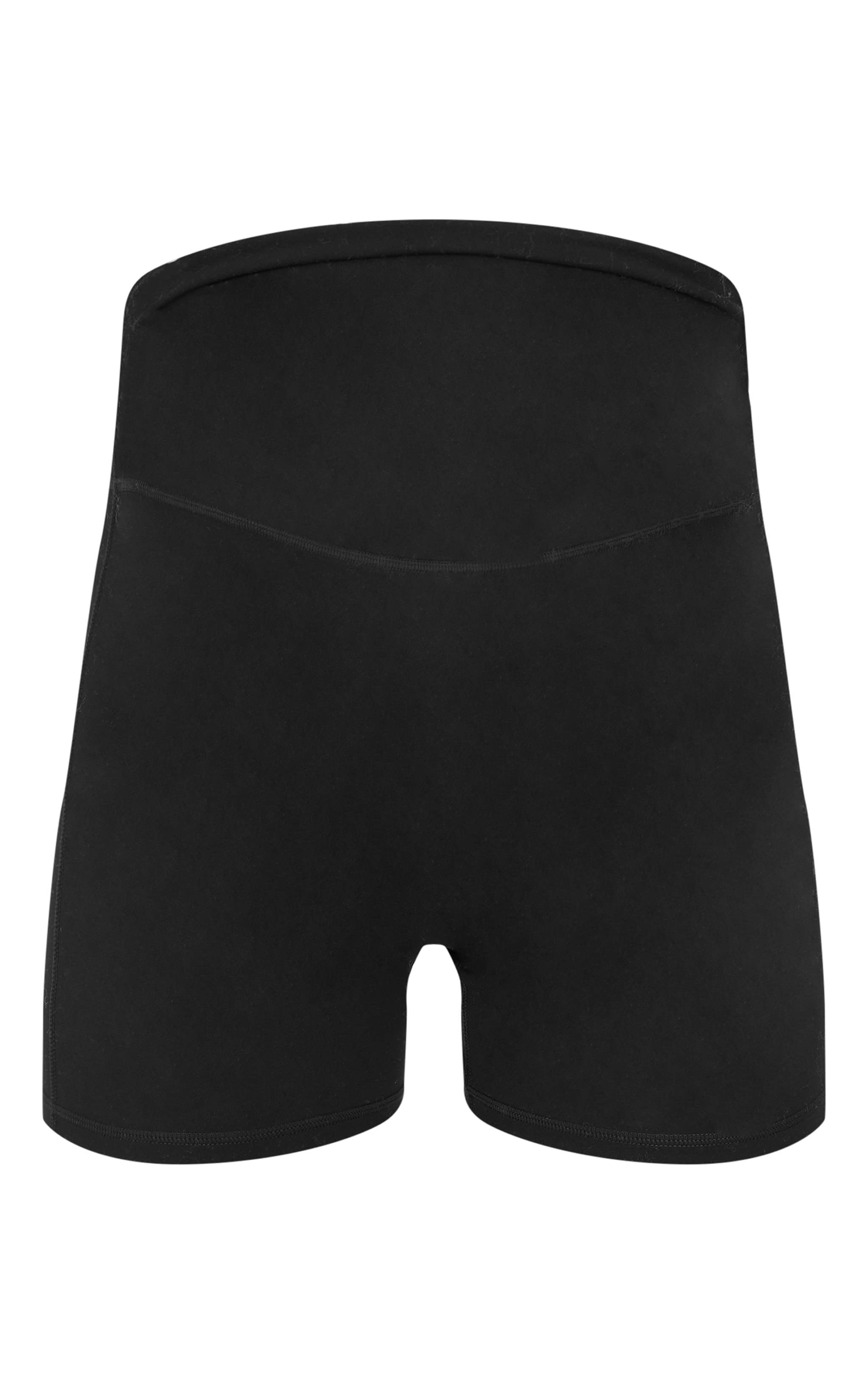Maternity Black Snatched Sculpt Biker Shorts image 6