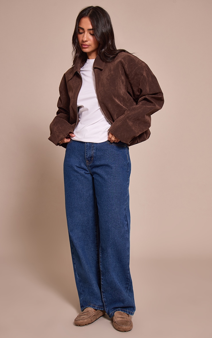 PLT Petite Dark Blue High Waist Boyfriend Jean Petite PLT