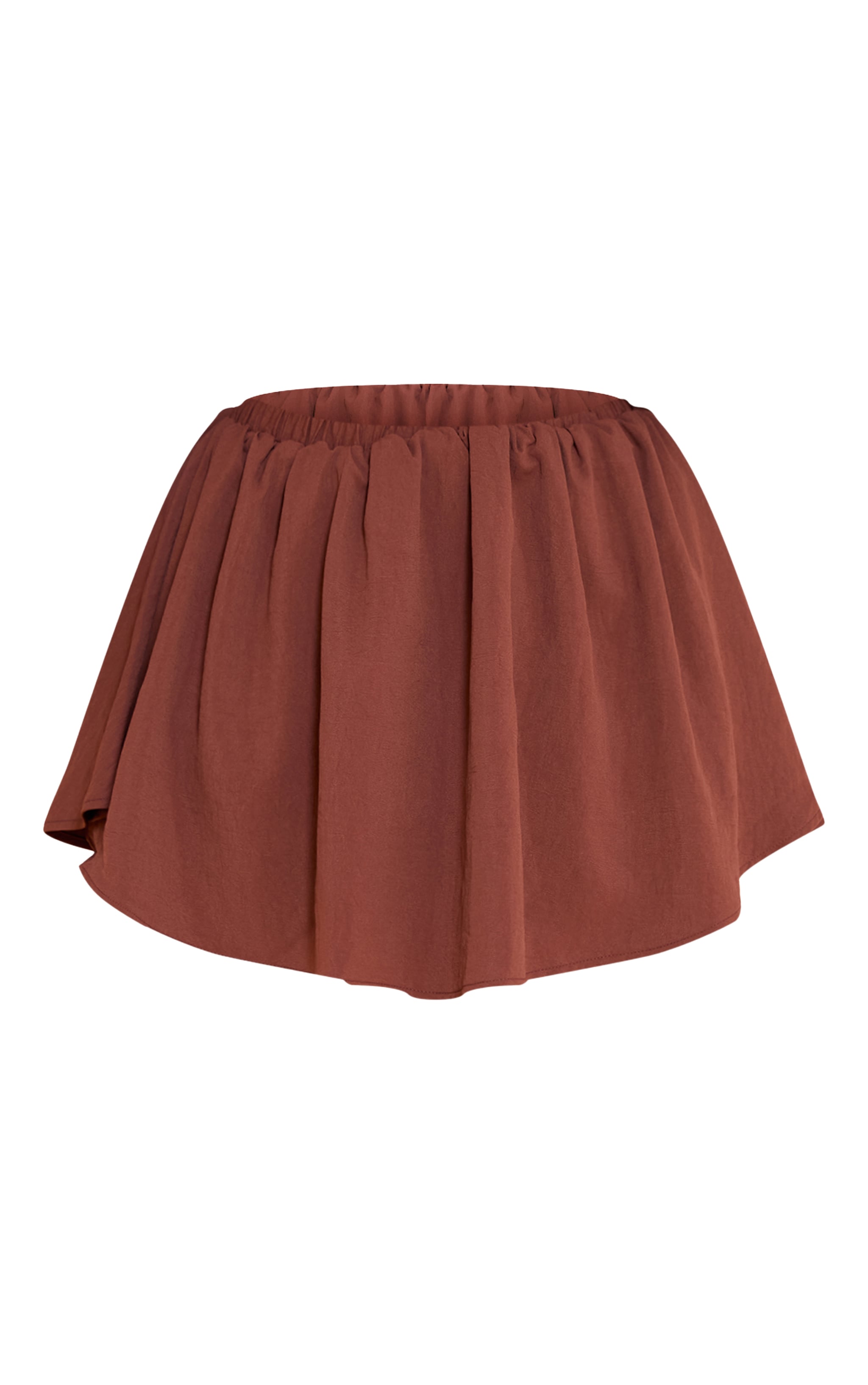 Shape Chocolate Hammered Satin Floaty Shorts image 6