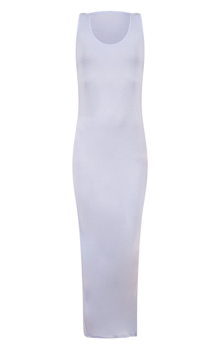 Robe longue simple bleu clair image 5
