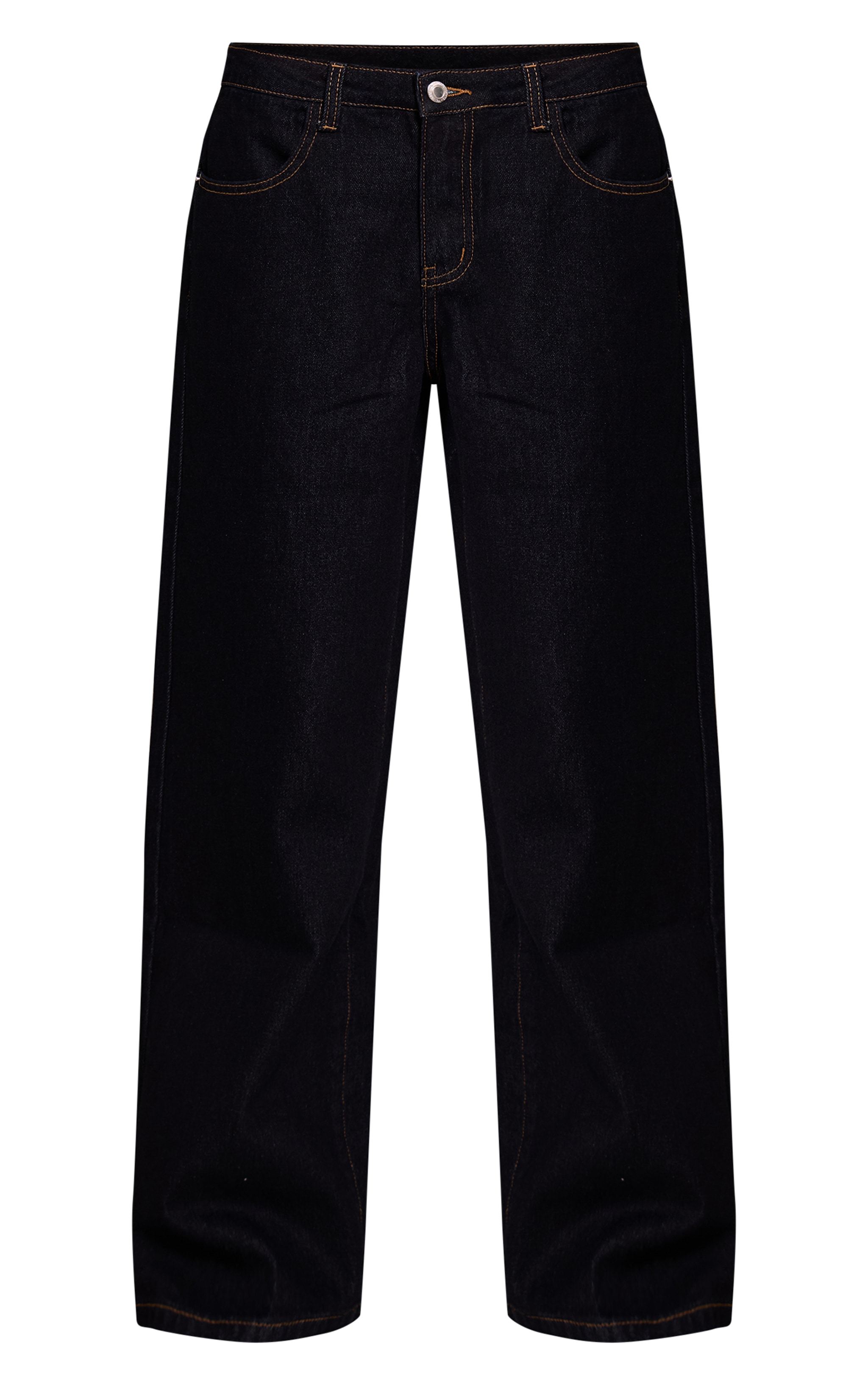 Raw Indigo Wash Mid Waisted Denim Jeans image 5