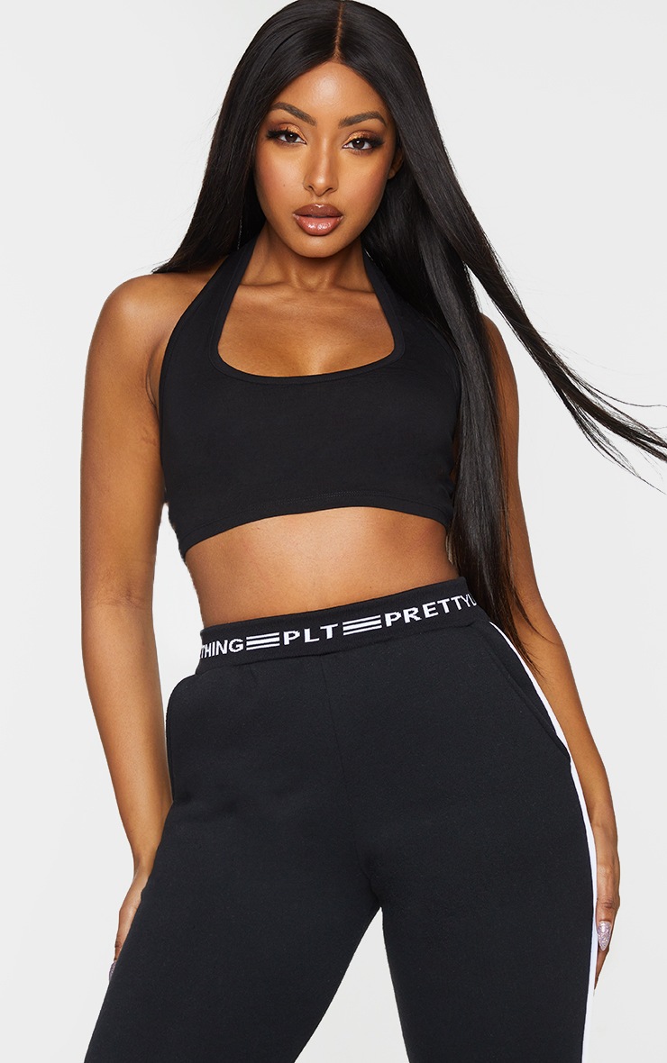PLT Essentiel - Crop top dos nu noir