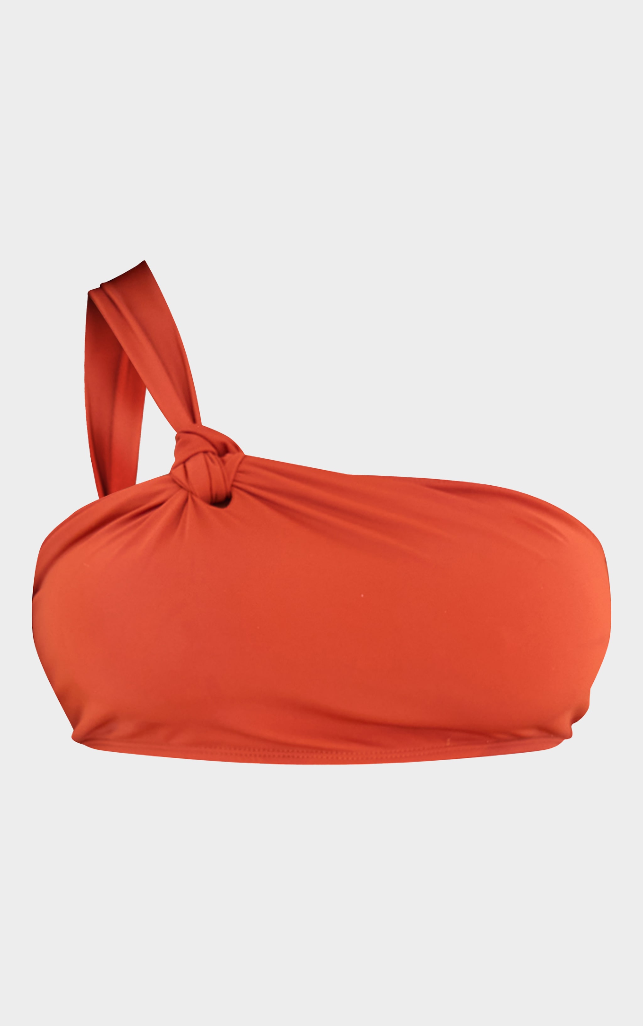 Plus Rust High Leg Knot Detail Bikini Bottoms image 5
