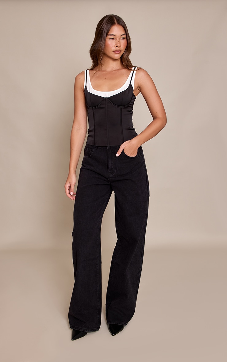 Black Double Layer Corset  image 3