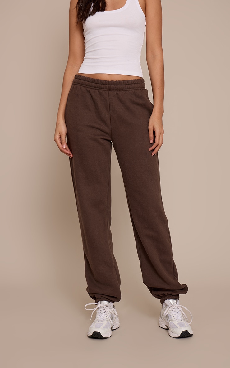 Tall Espresso Marl Cuffed Sweatpants image 2