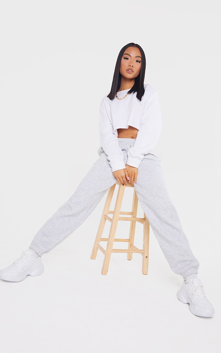 Petite Grey Casual Marl Sweat Joggers