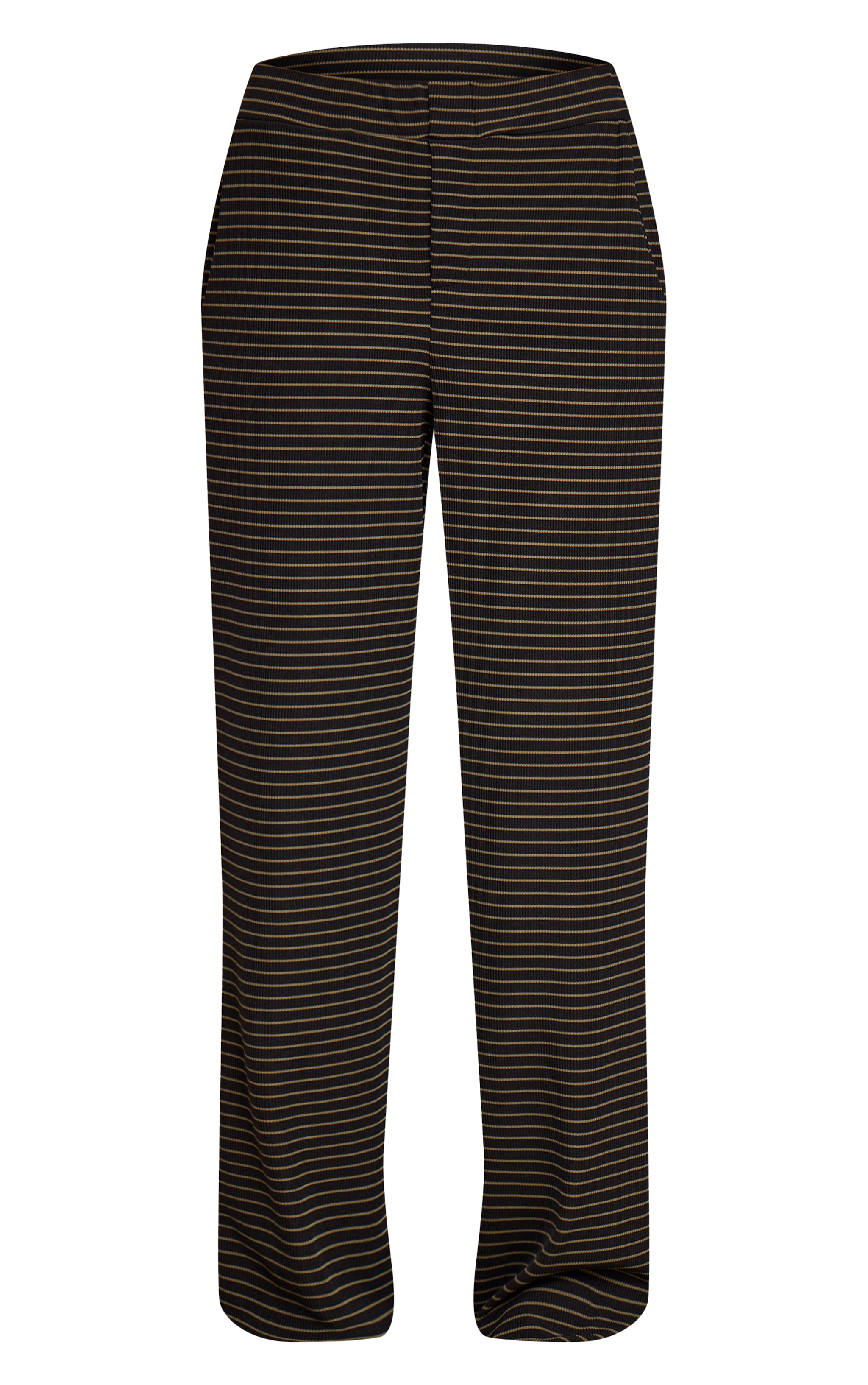Multi Striped Boyfriend Style Wide Leg Pants image 5