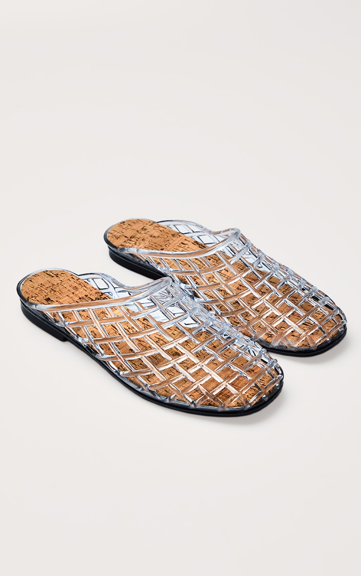 Clear Jelly Cork Sole Mules image 3