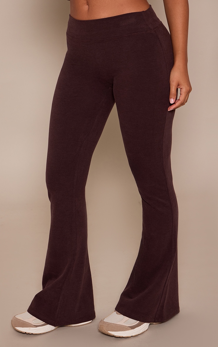 Petite PLT Chocolate Soft Cotton Yoga Flares image 4