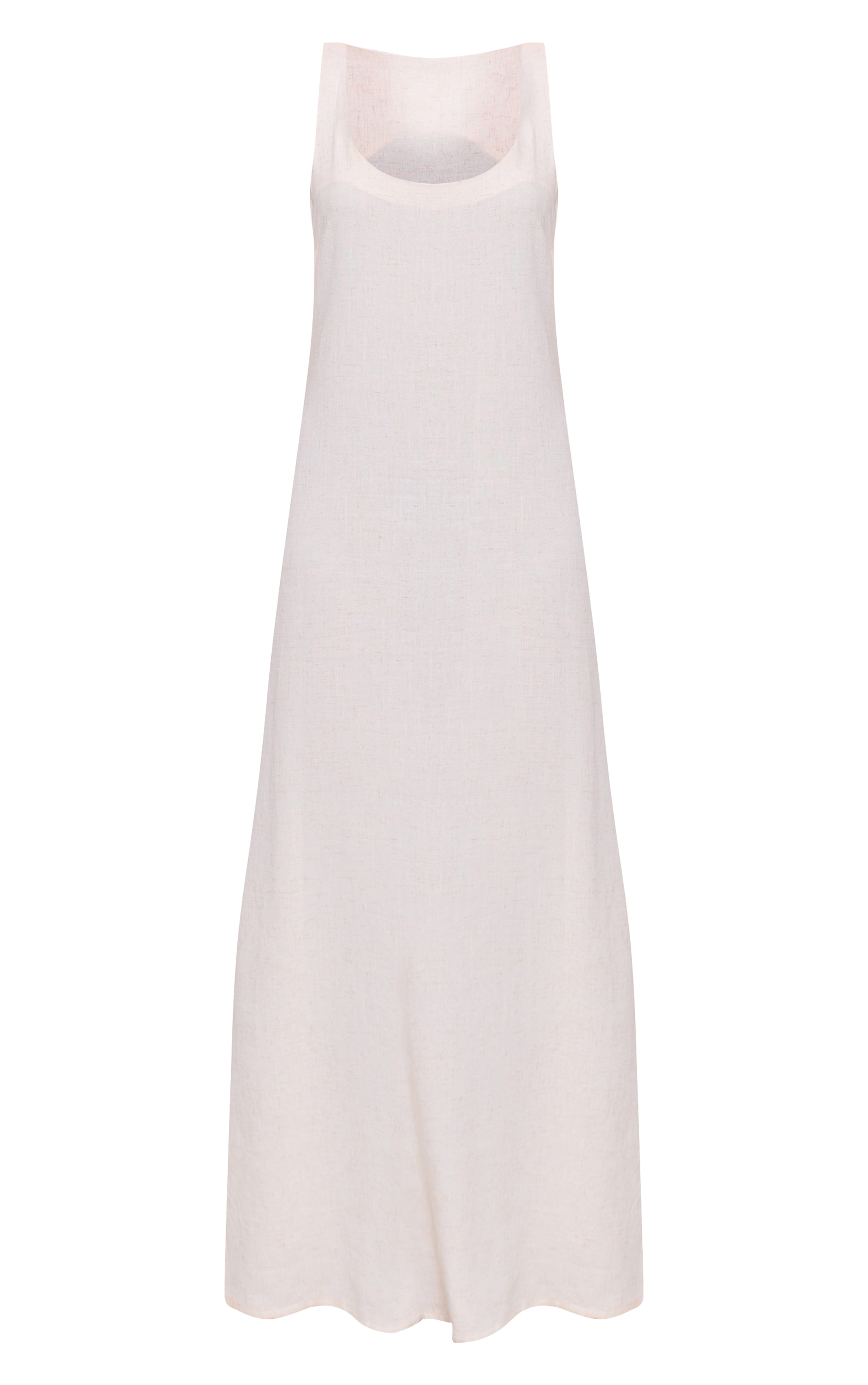 Natural Textured Scoop Neck Maxi Dress image 5