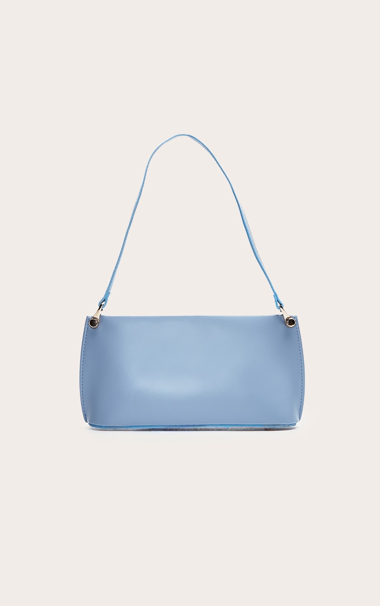 Baby Blue Matte Shoulder Teardrop Strap Bag image 5