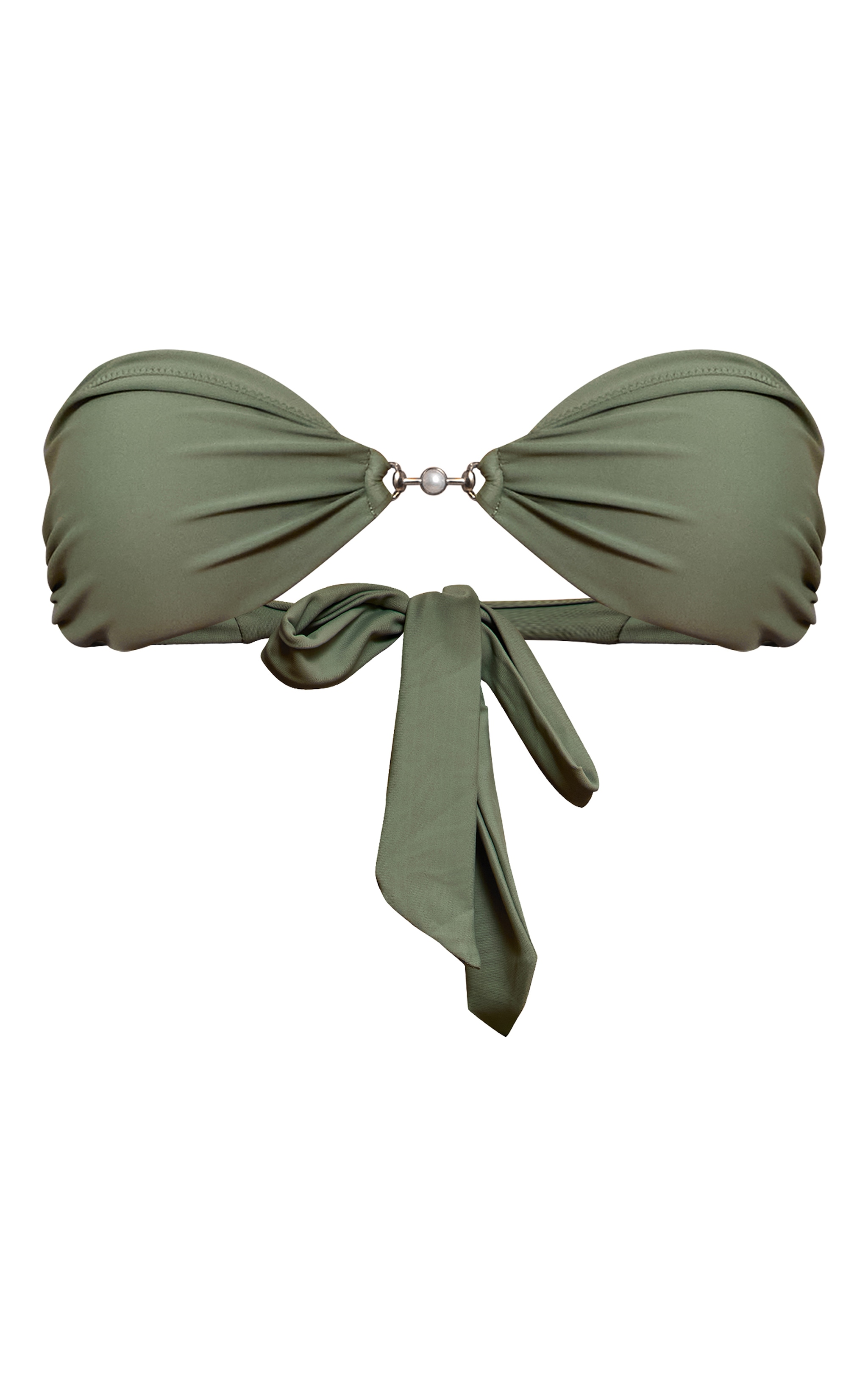 Sage Trim Detail Bandeau Bikini Top image 5