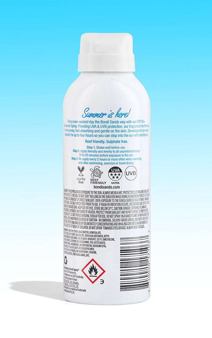 Bondi Sands SPF 50+ Fragrance Free Face Mist 160g image 2