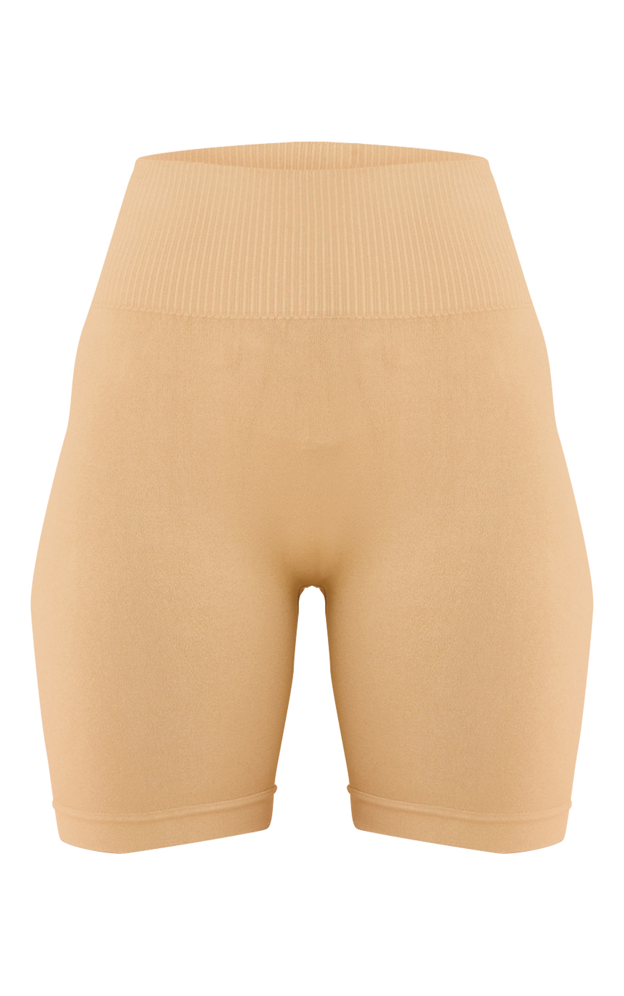 Olive Seamless Ruched Bum Biker Shorts image 6