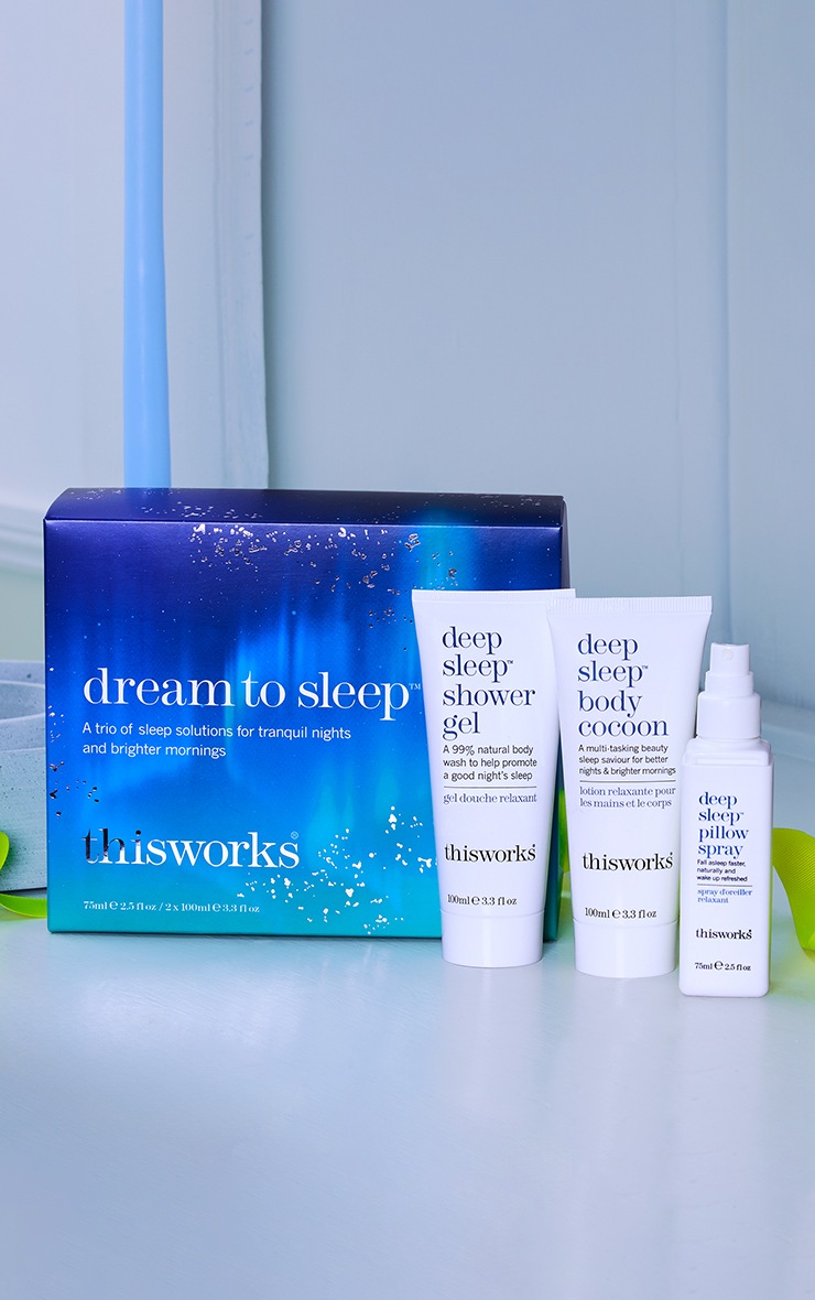 This Works Dream To Sleep Pillow Spray Shower Gel and Body Moisturiser Trio Gift Set (Worth £54) image 2