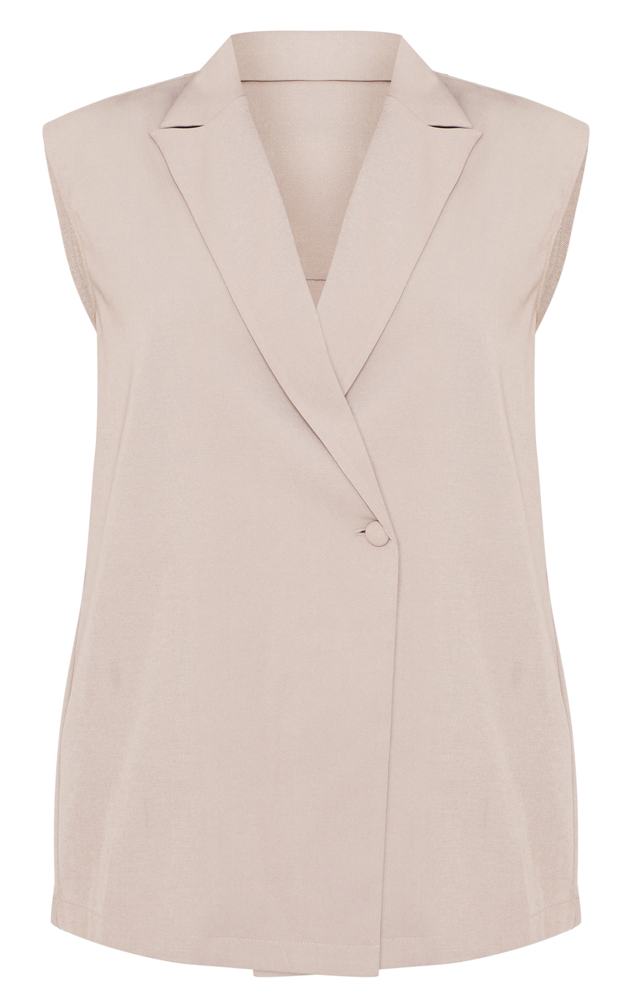 Beige Open Back Vest image 5