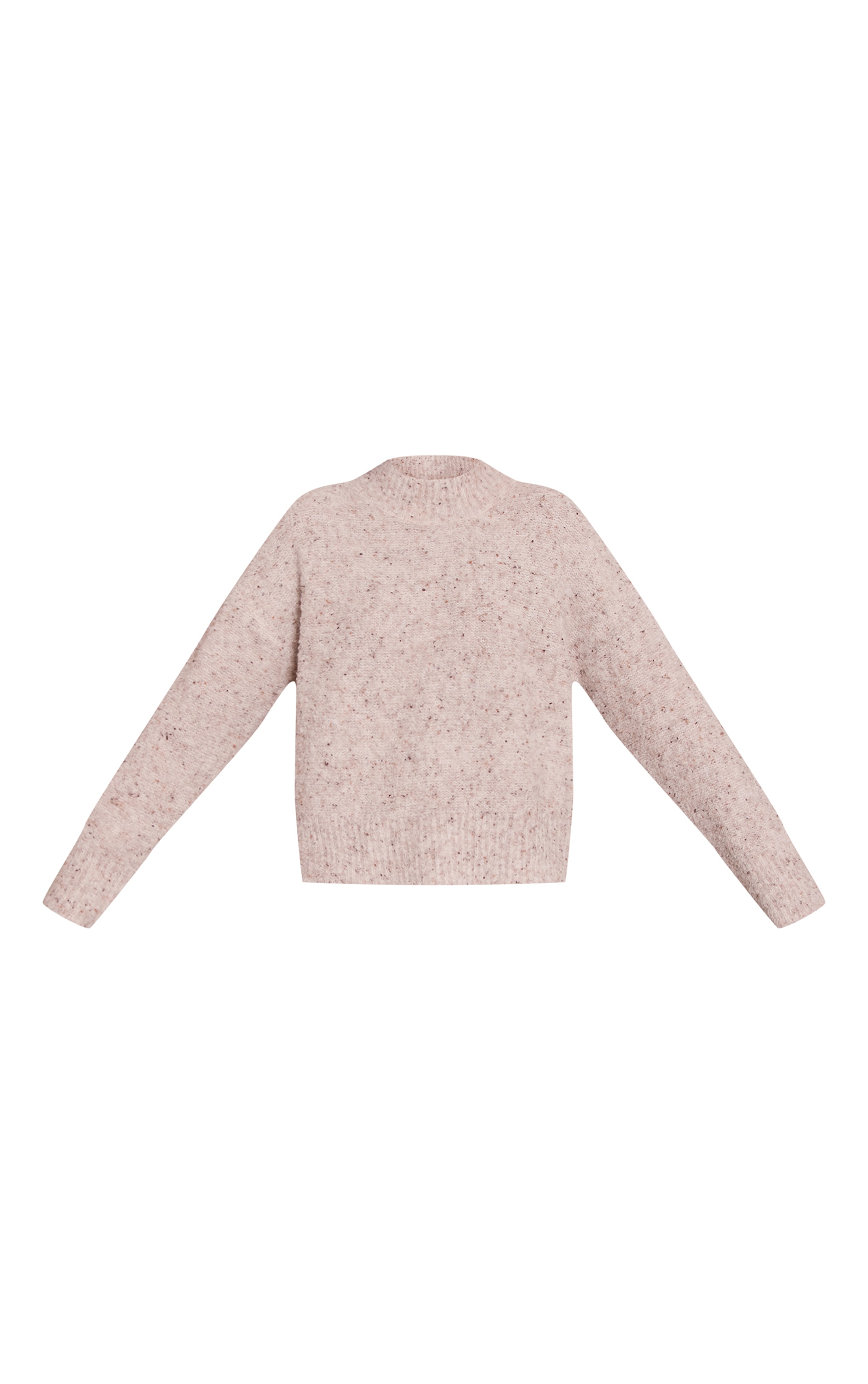 Pull oversize beige chiné image 5