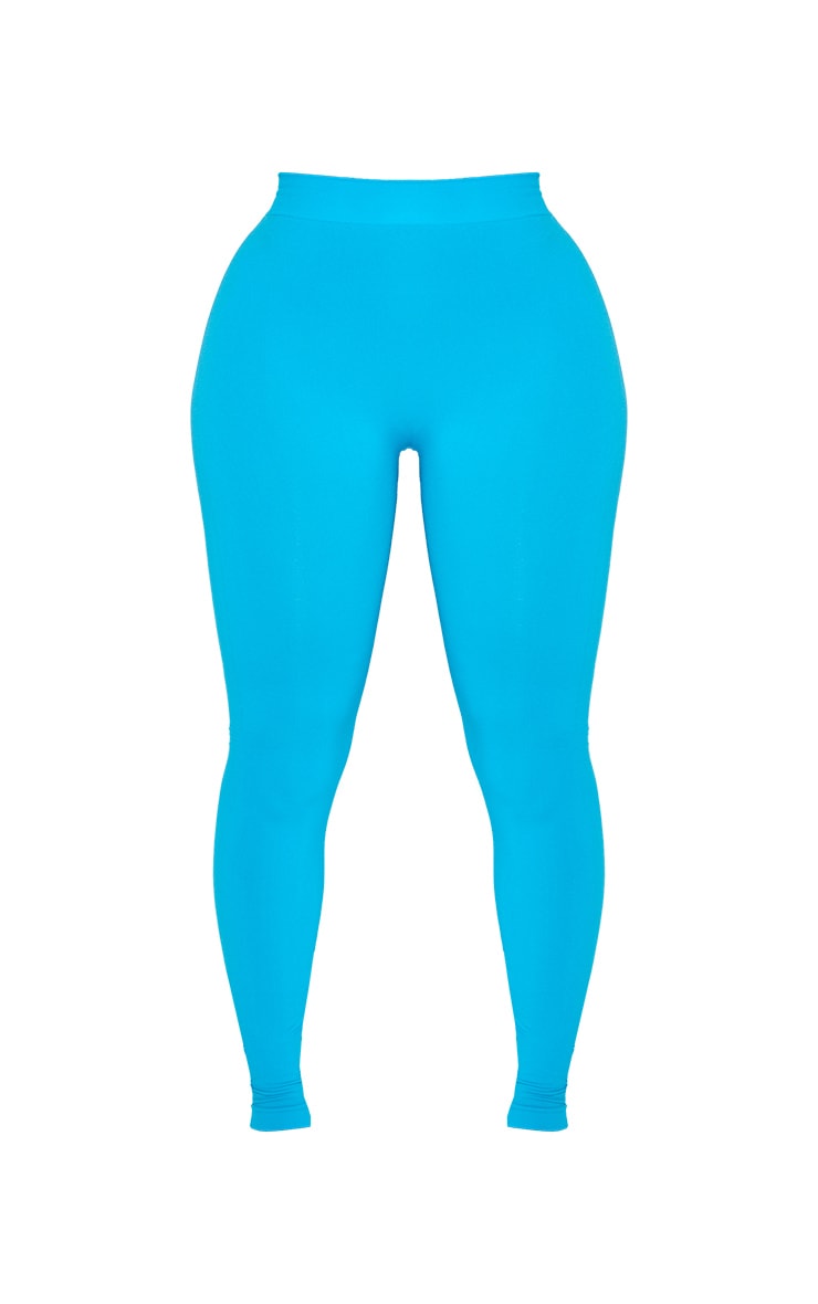 Shape Bright Blue Stretch Seamless Leggings image 5