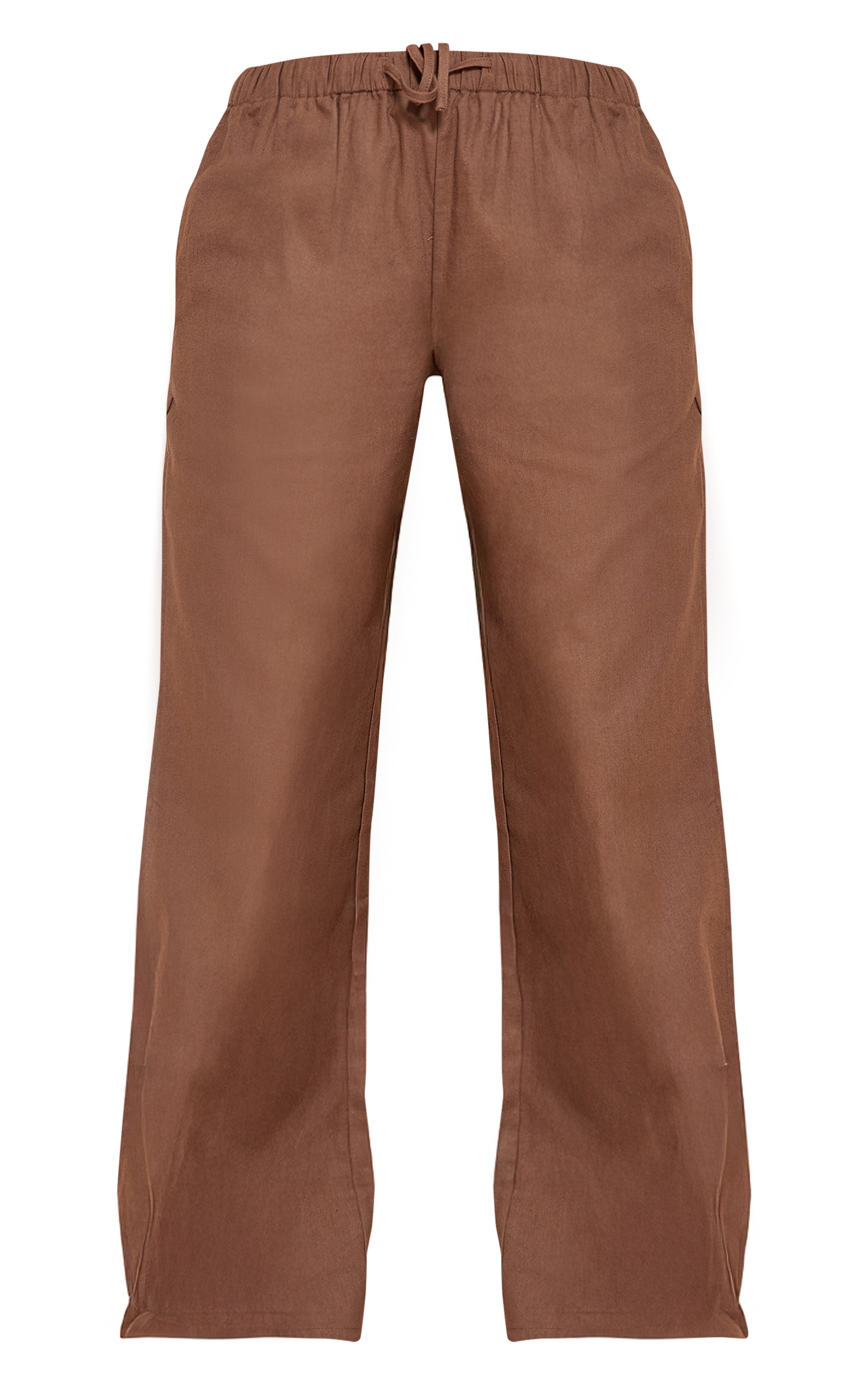 Chocolate Straight Leg Woven Pants image 5
