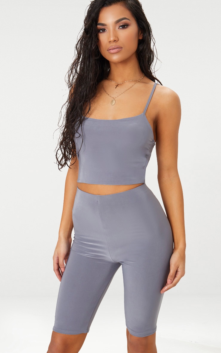 Short-legging slinky long gris