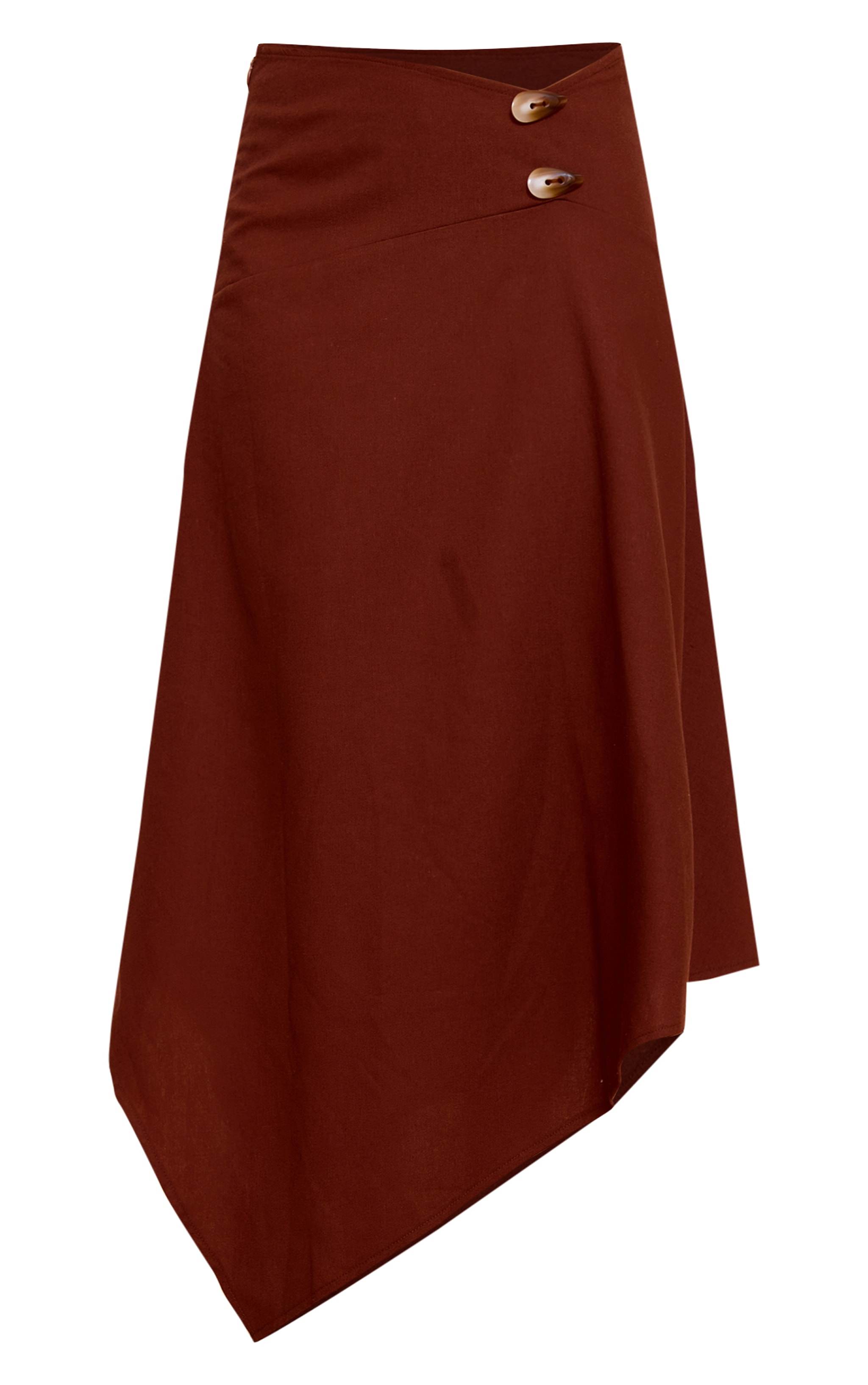  Chesnut Woven Seam Detail Maxi Skirt image 5