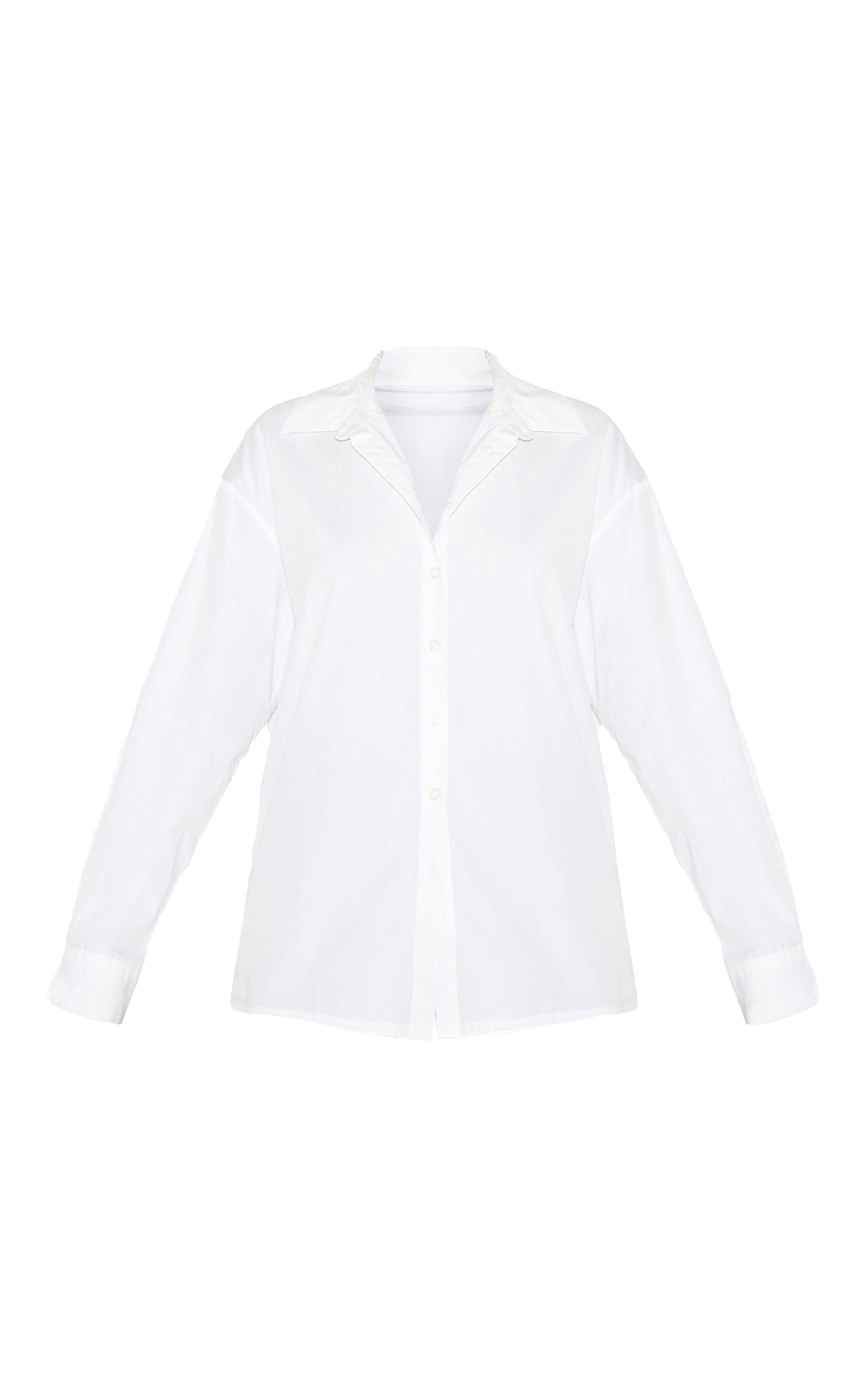 White Cotton Button Shirt image 5