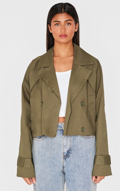 Katrina Cropped Trench Coat main image 1