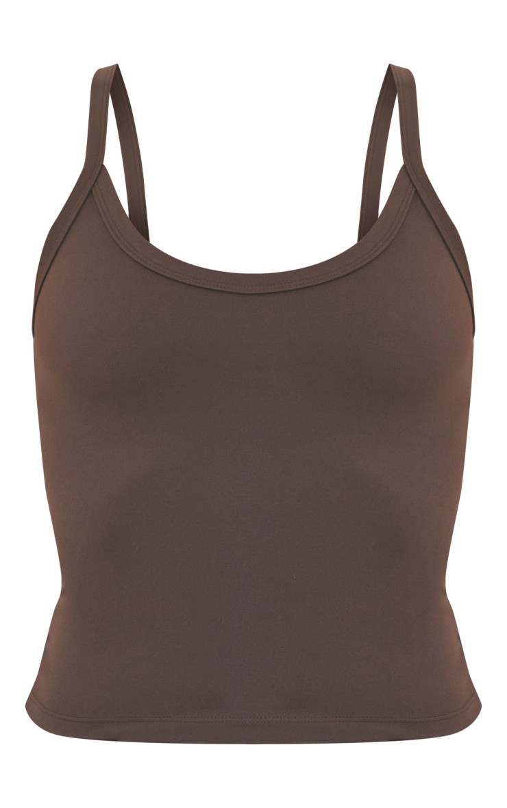 Espresso Ultimate Sculpt Strappy Gym Vest image 5