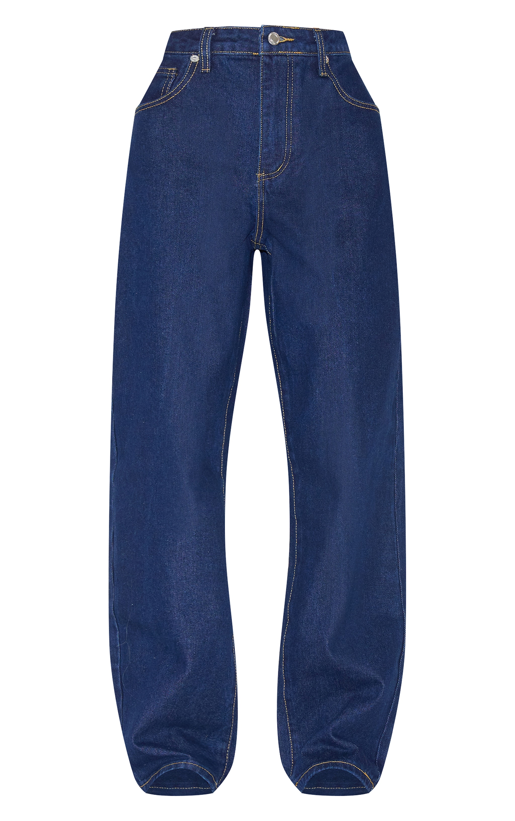 Indigo High Waist Boyfriend Jeans image 5
