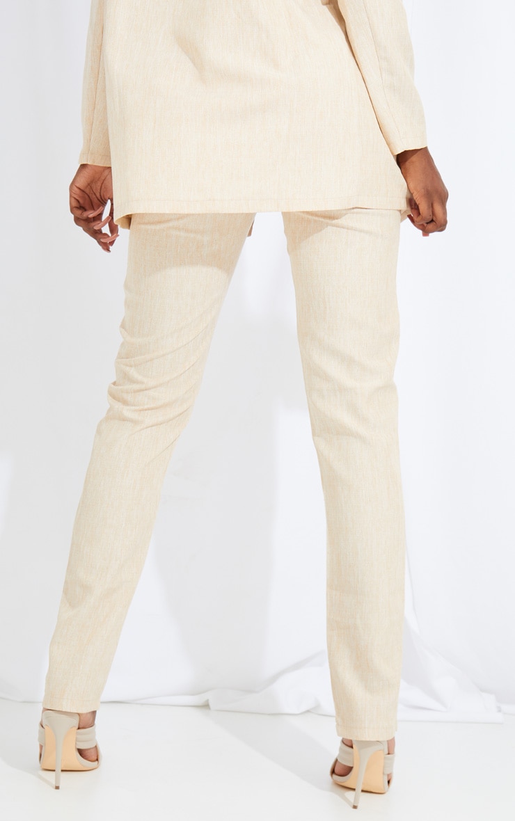 Tall Pantalon de tailleur oversize gris pierre à jambes évasées image 3