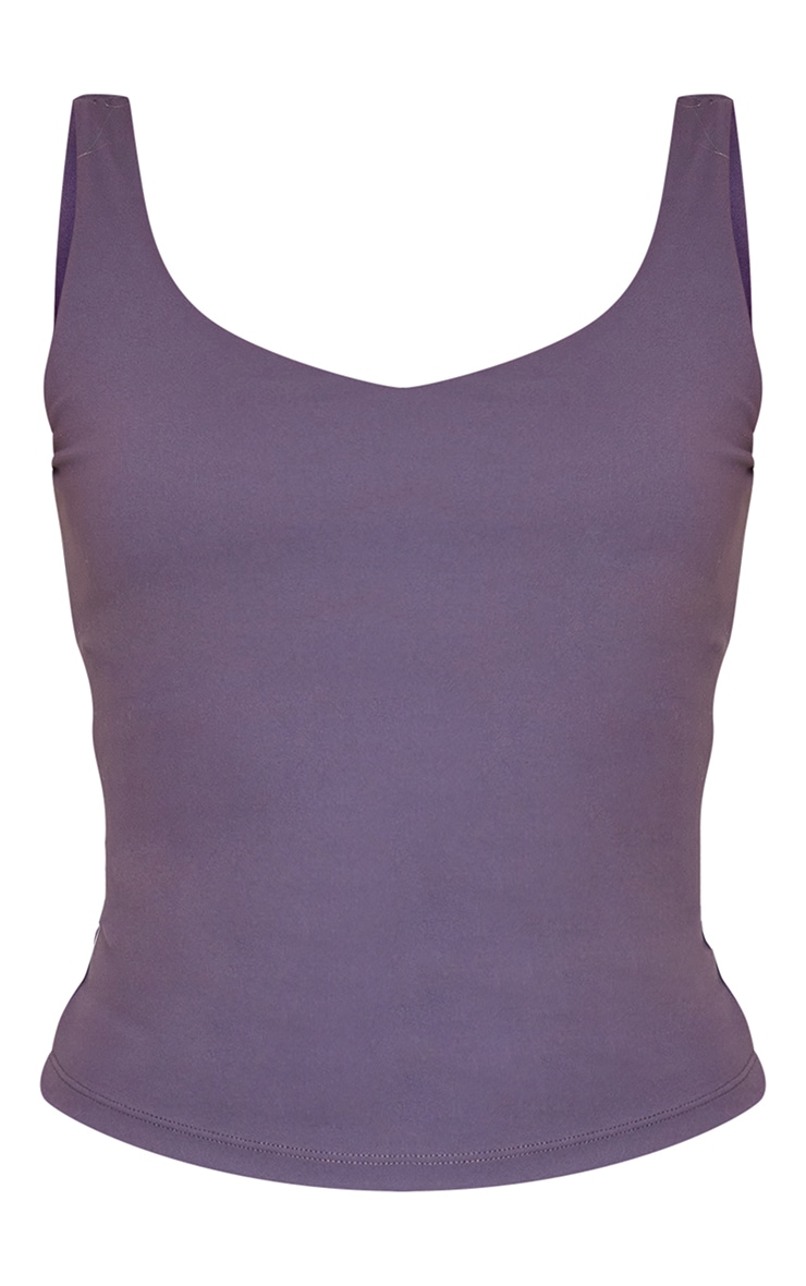 Charcoal Ultimate Sculpt Longline Padded Sports Vest image 5
