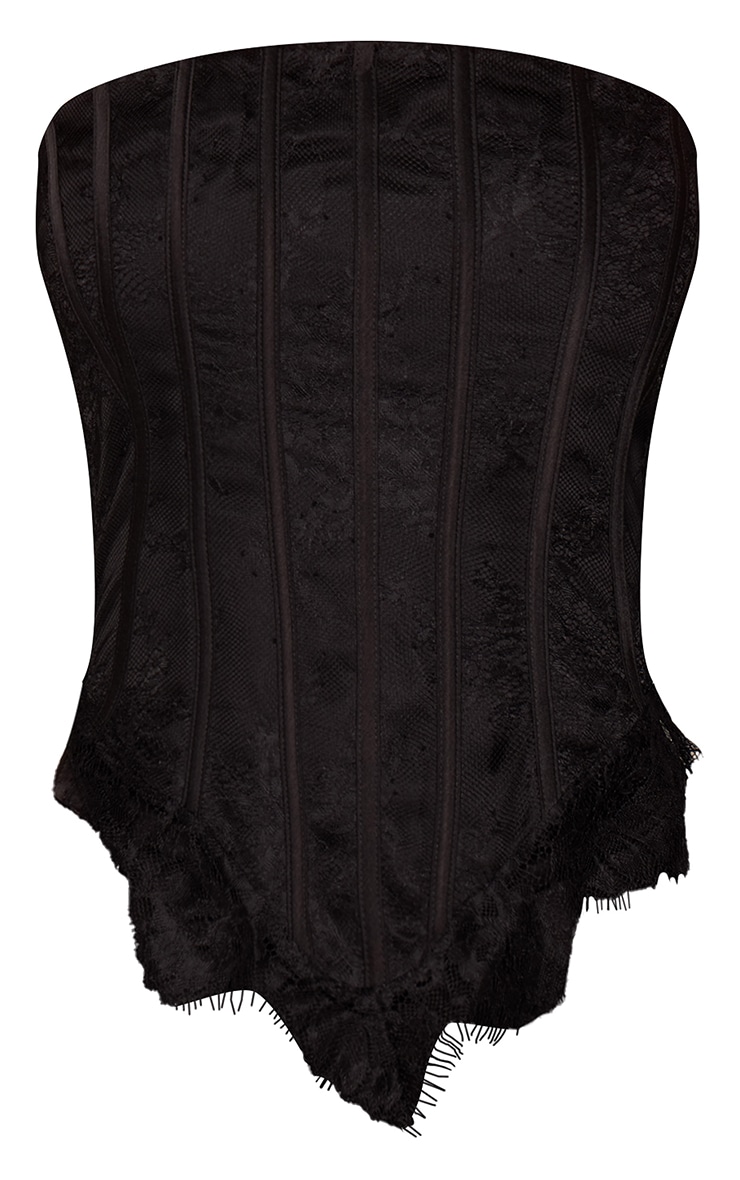 Black Binding Detail Lace Corset image 5