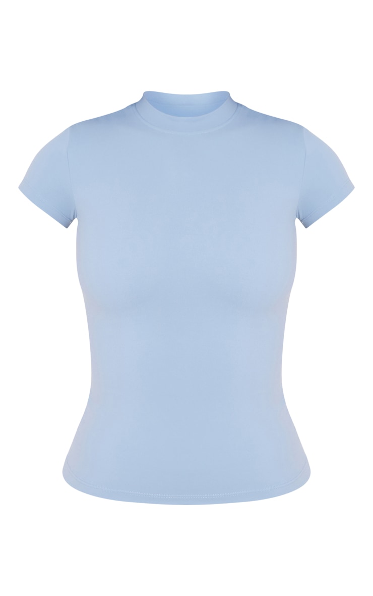 Tall Dusty Blue Contour Sculpt Short Sleeve T Shirt image 5