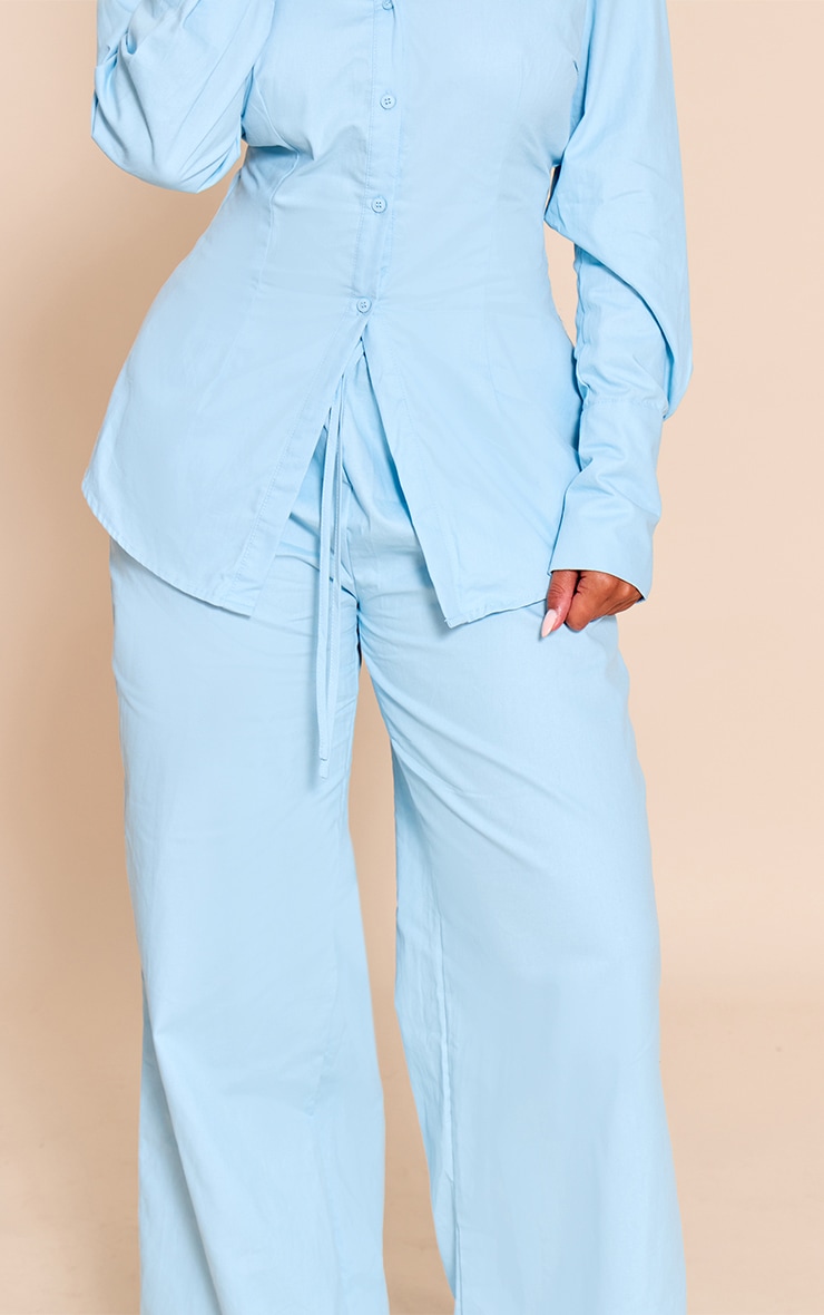 Shape blue Elasticated Waist Wide Leg Pants image 4