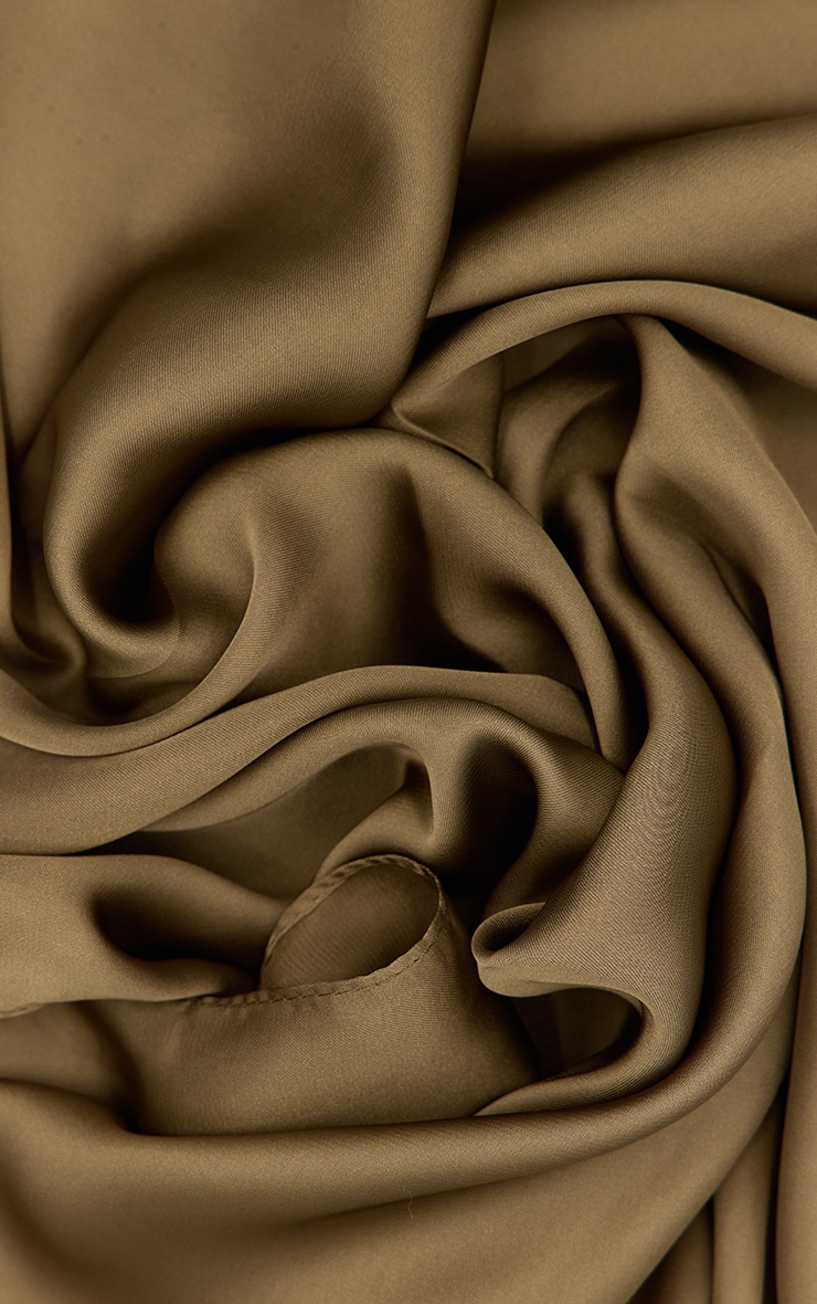 Olive Satin Bandana image 3