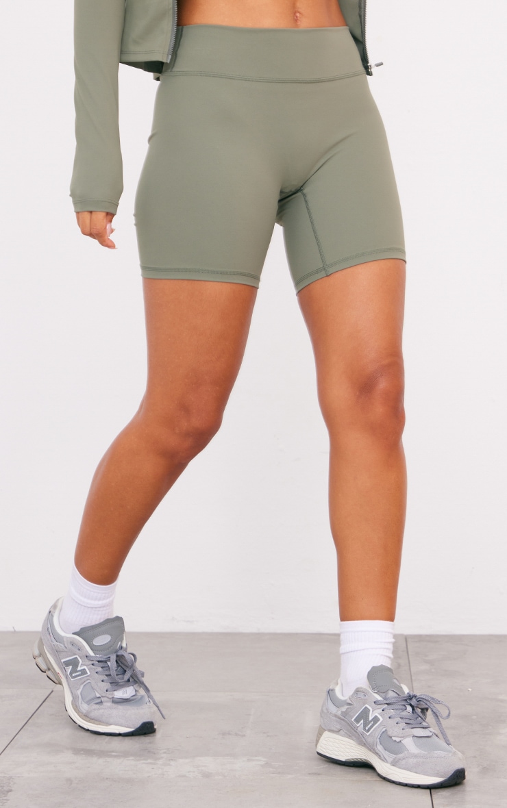 Olive Ultimate Sculpt High Waist Gym Shorts image 2