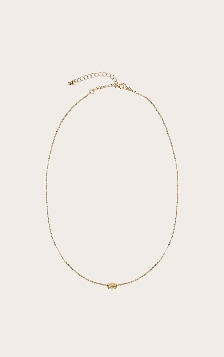 Gold Pendant Detail Necklace image 2