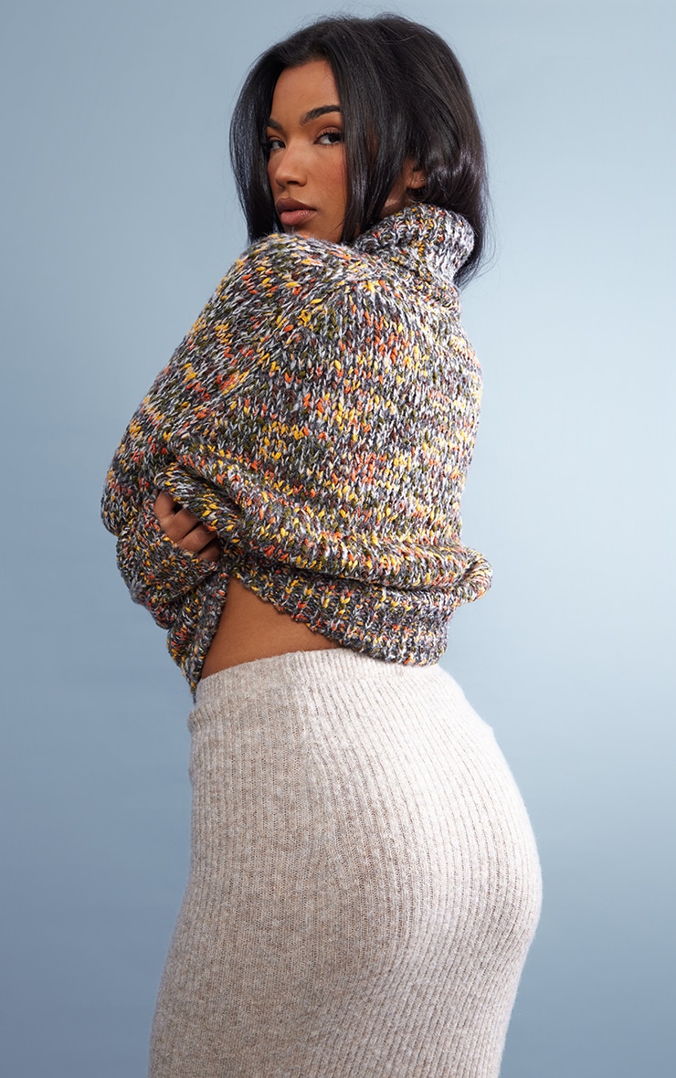 Multi Bobble Boucle Knit Sweater image 2