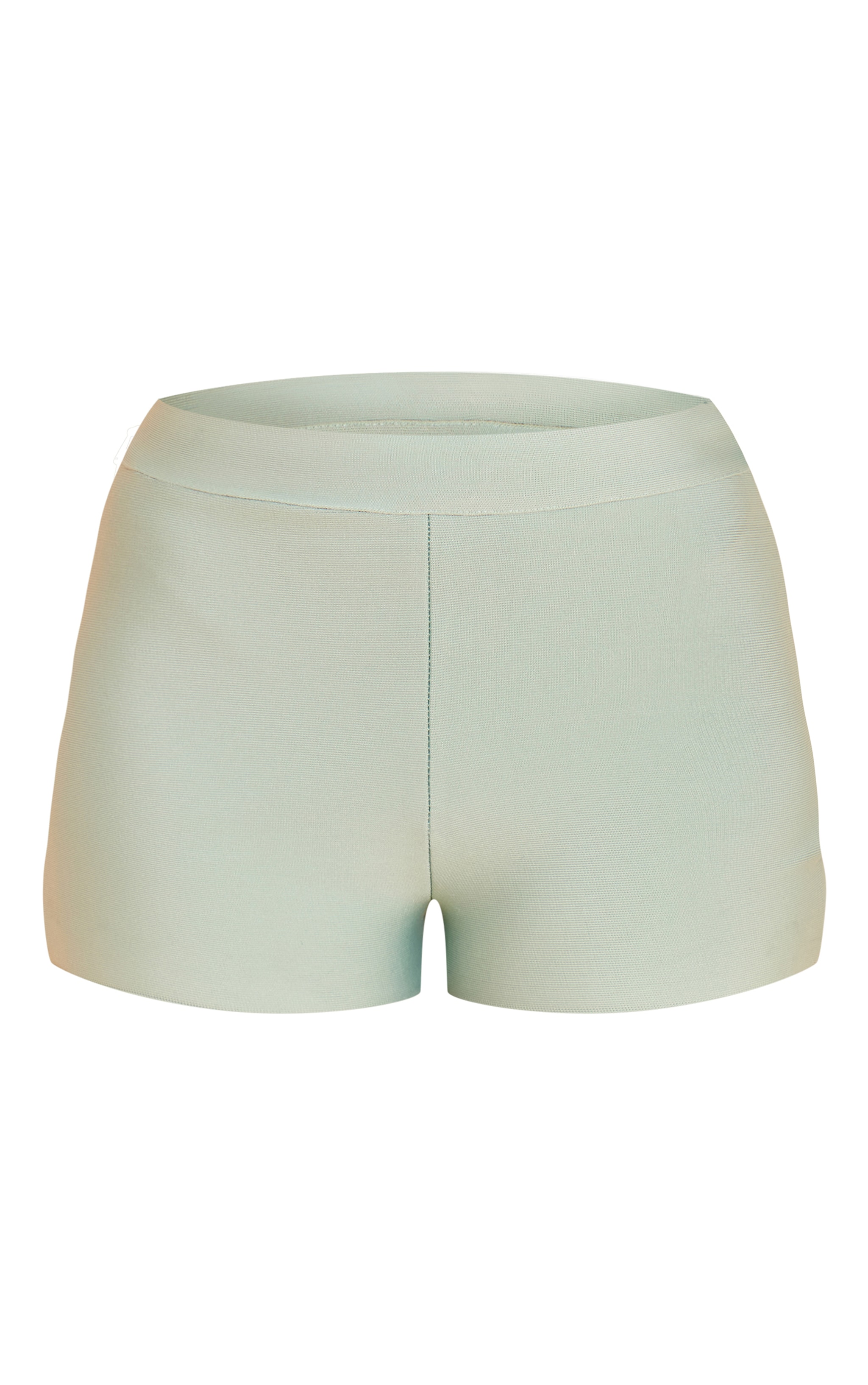 Short de tailleur bandage bleu-vert à taille mi-haute image 6