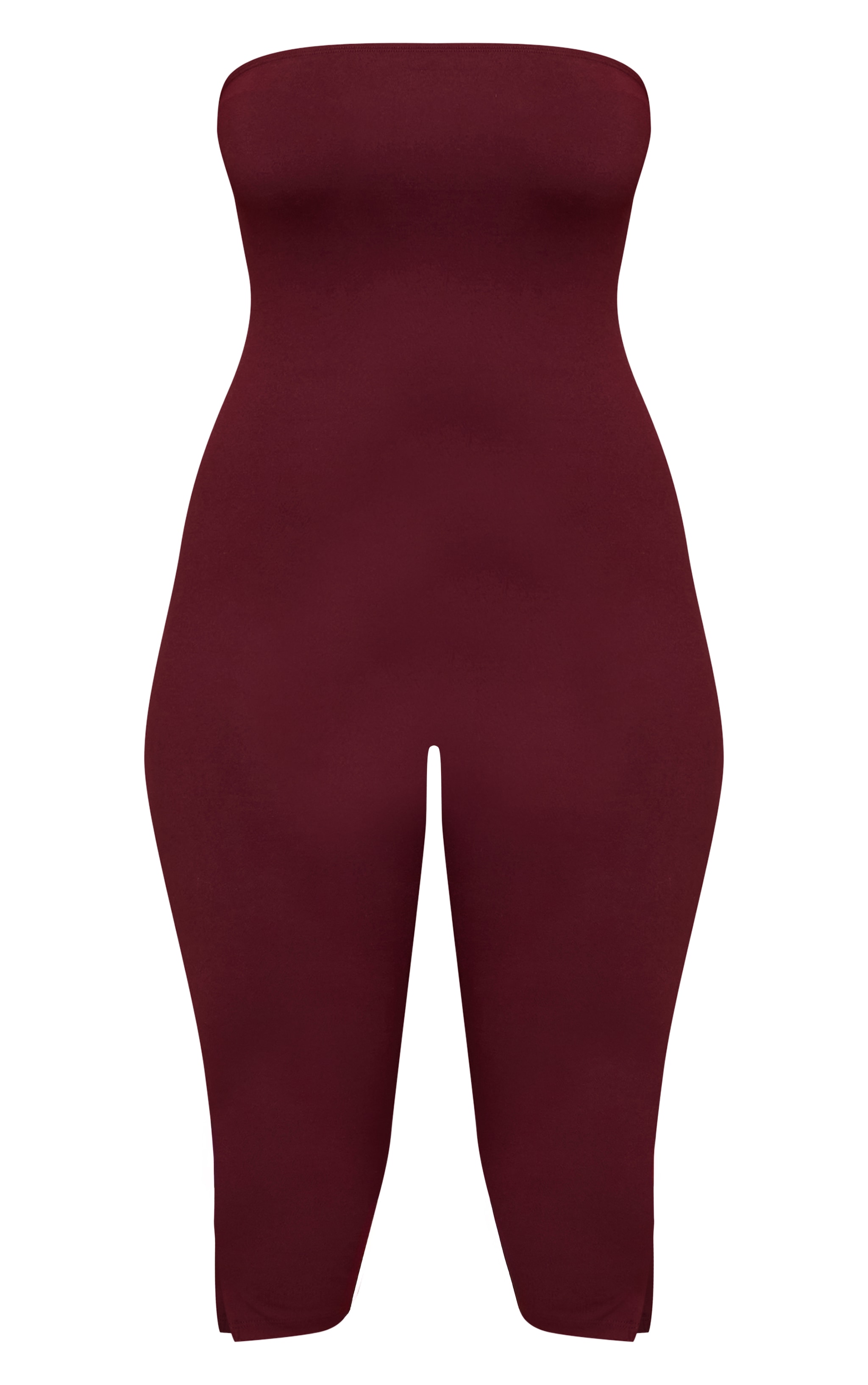 Shape Burgundy Sculpt Bandeau Capri Jumpsuit image 5