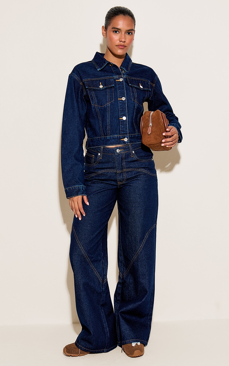 Indigo Western Seam Detail Jeans image 2