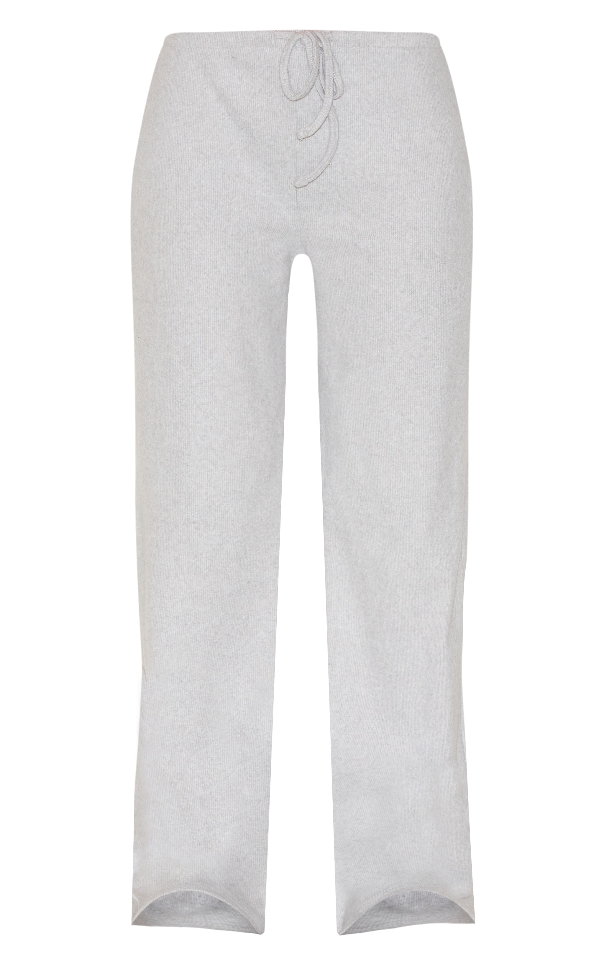 Pantalon large côtelé doux gris chiné image 5