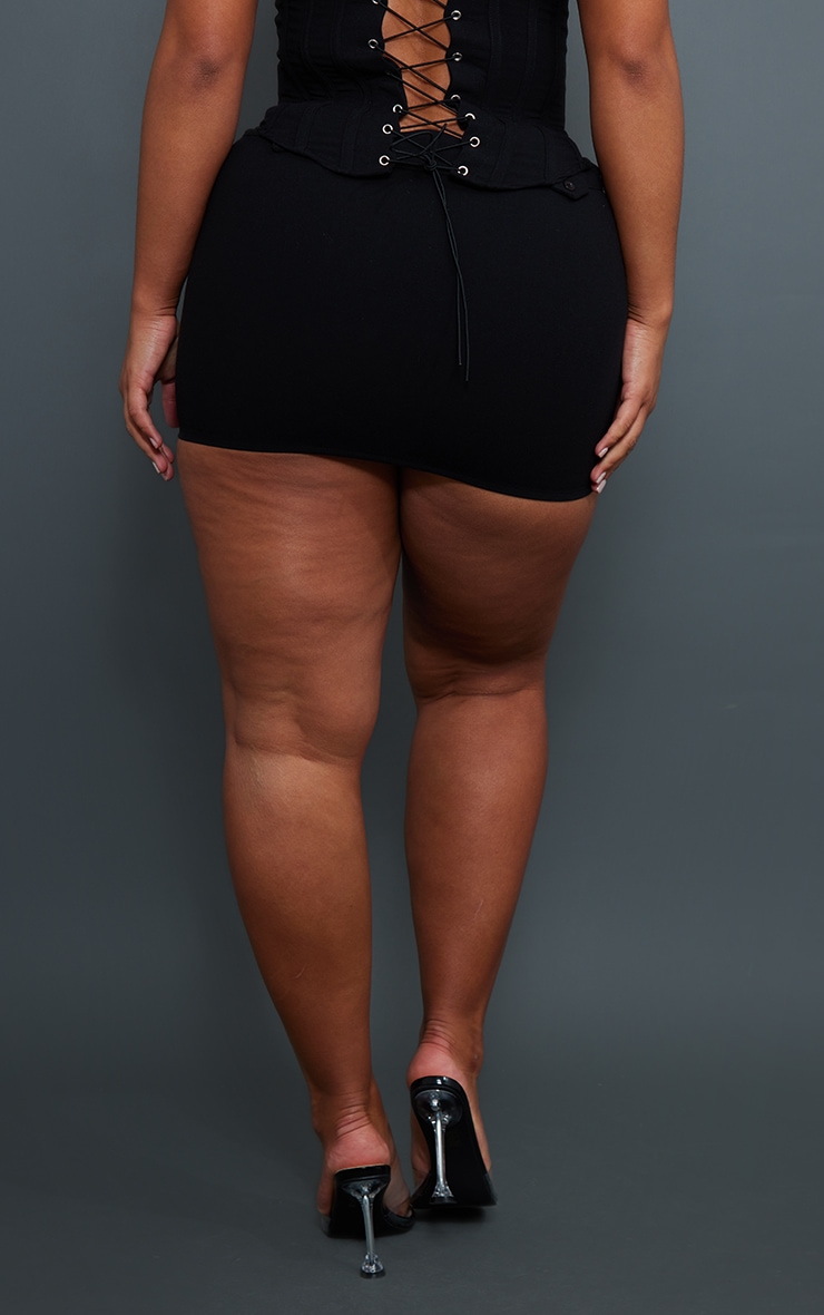 Shape Micro jupe tissée noire image 3