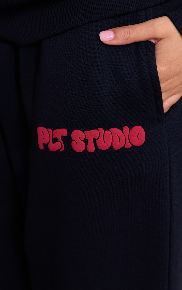 Dark Navy PLT Studio Print Cuffed Sweatpants image 4