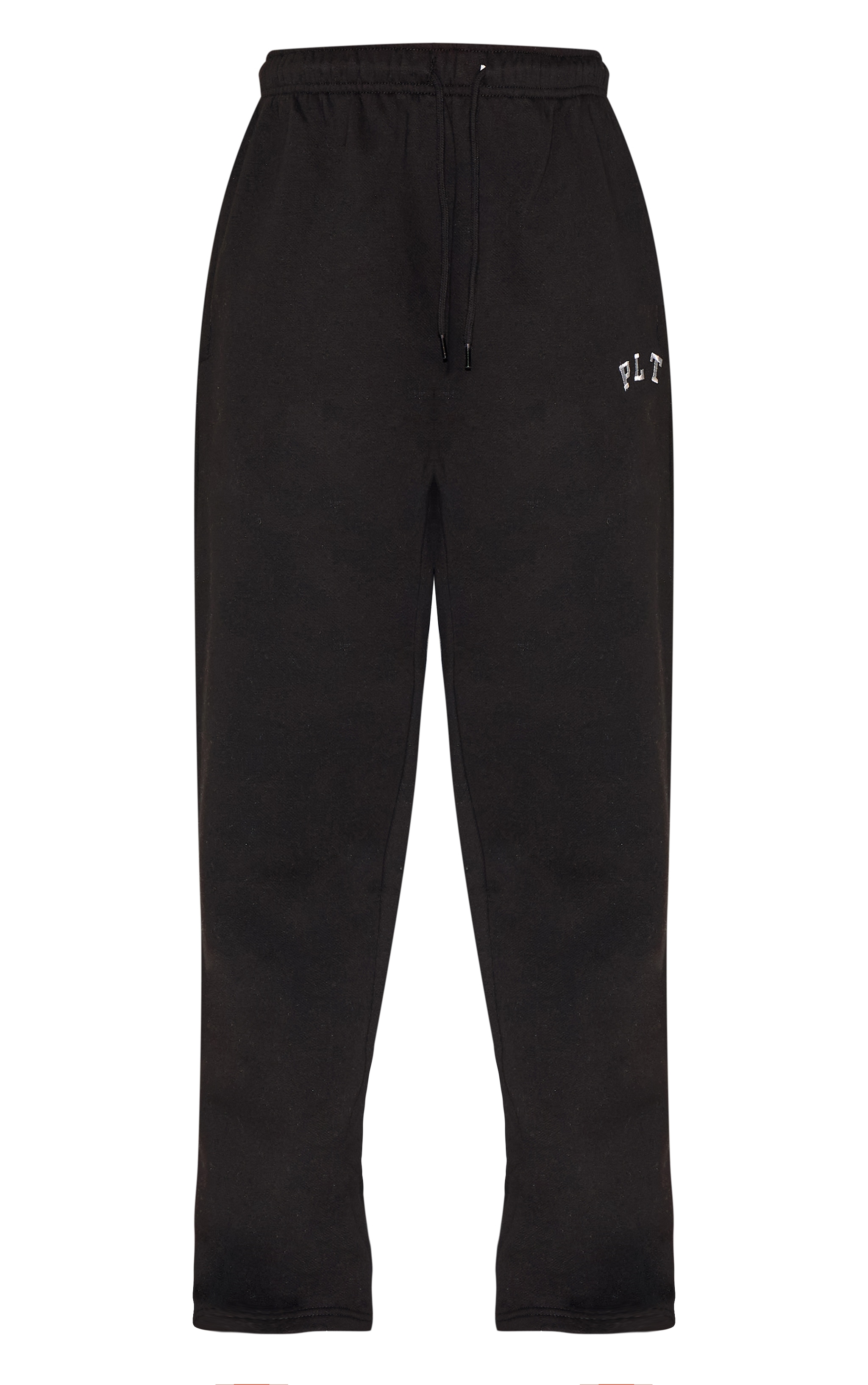 Jogging large noir profond à logo "PLT" image 5
