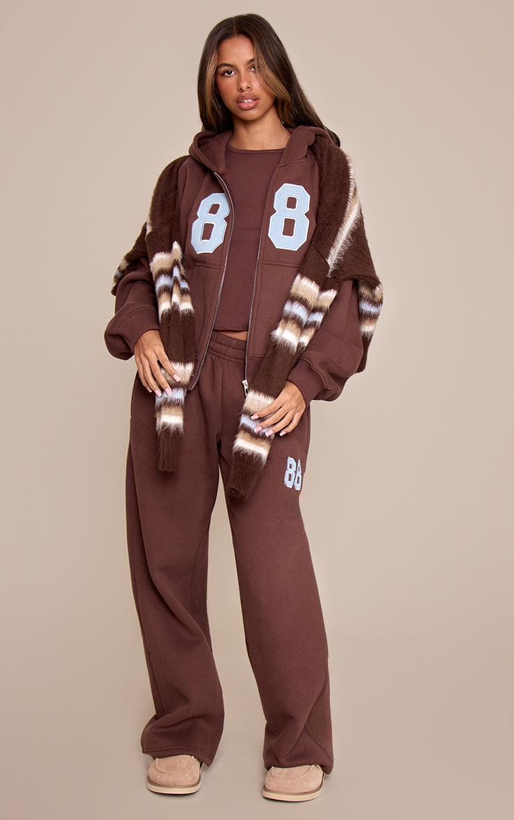 Petite Chocolate Graphic Wide Leg Sweatpants image 2