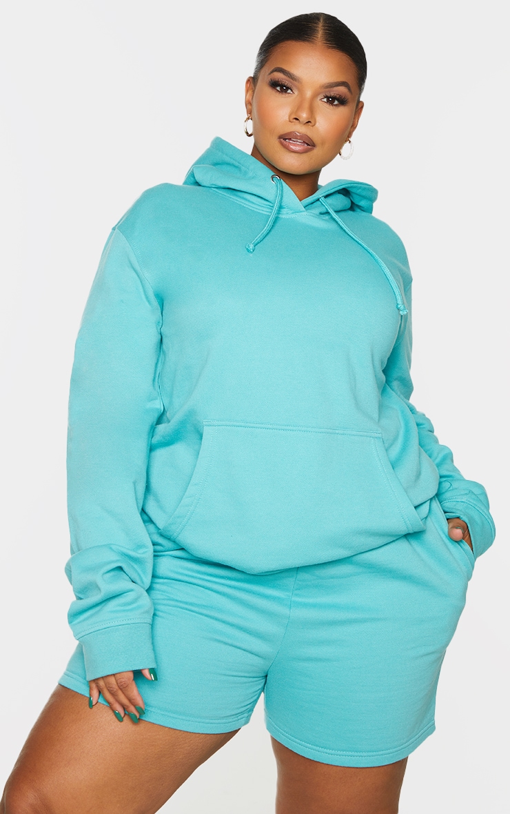 Plus Aqua Oversized Ultimate Hoodie